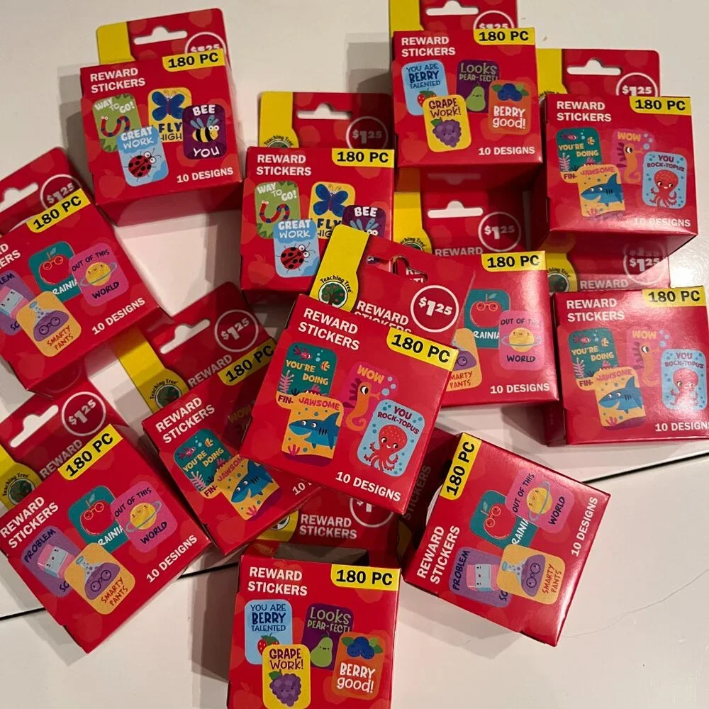Teacher Reward Stickers  (12 Packs 2160 Total Stickers NEW Crafter’s Square‎
